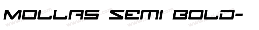 Mollas Semi Bold字体转换
